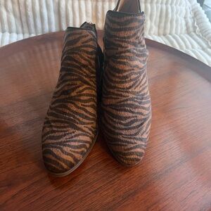 Beautiful Animal Print Ankle Boots